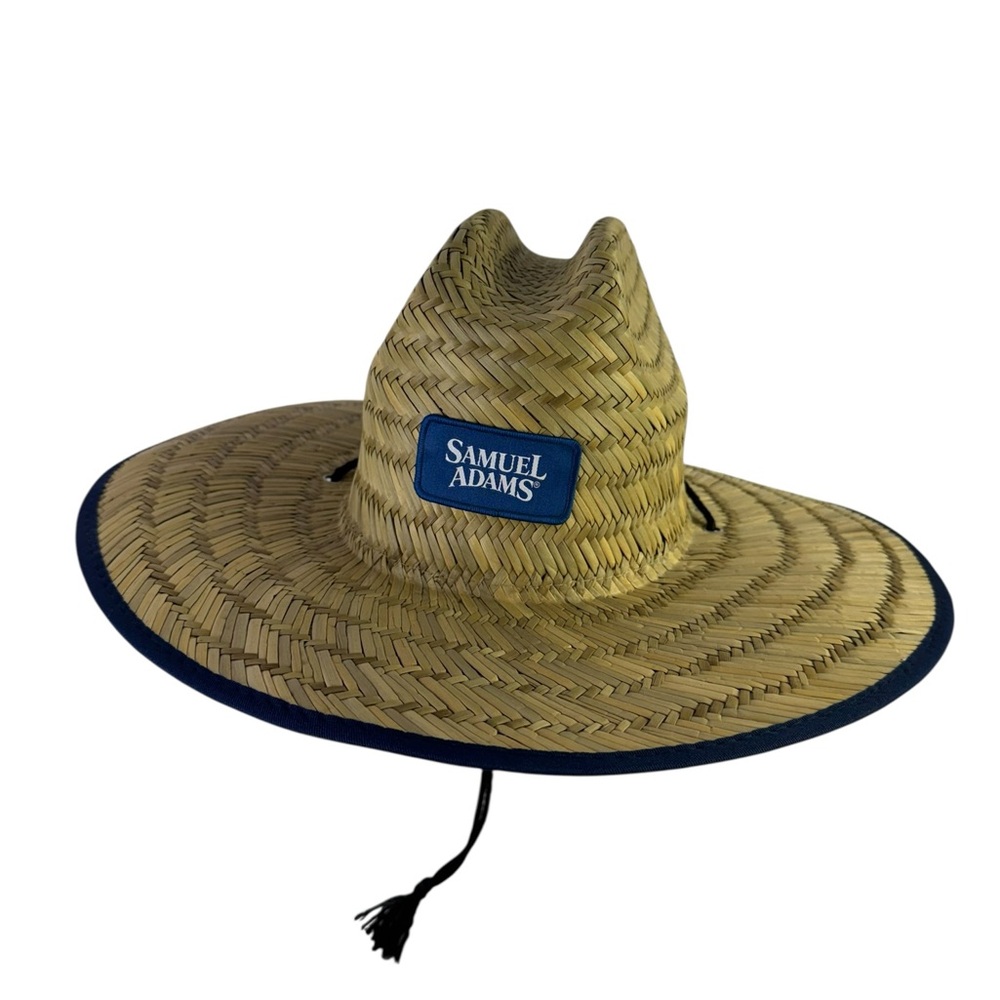 Samuel Adams branded straw hat.